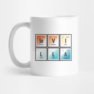 Sevilla City | Periodic Table of Elements Mug